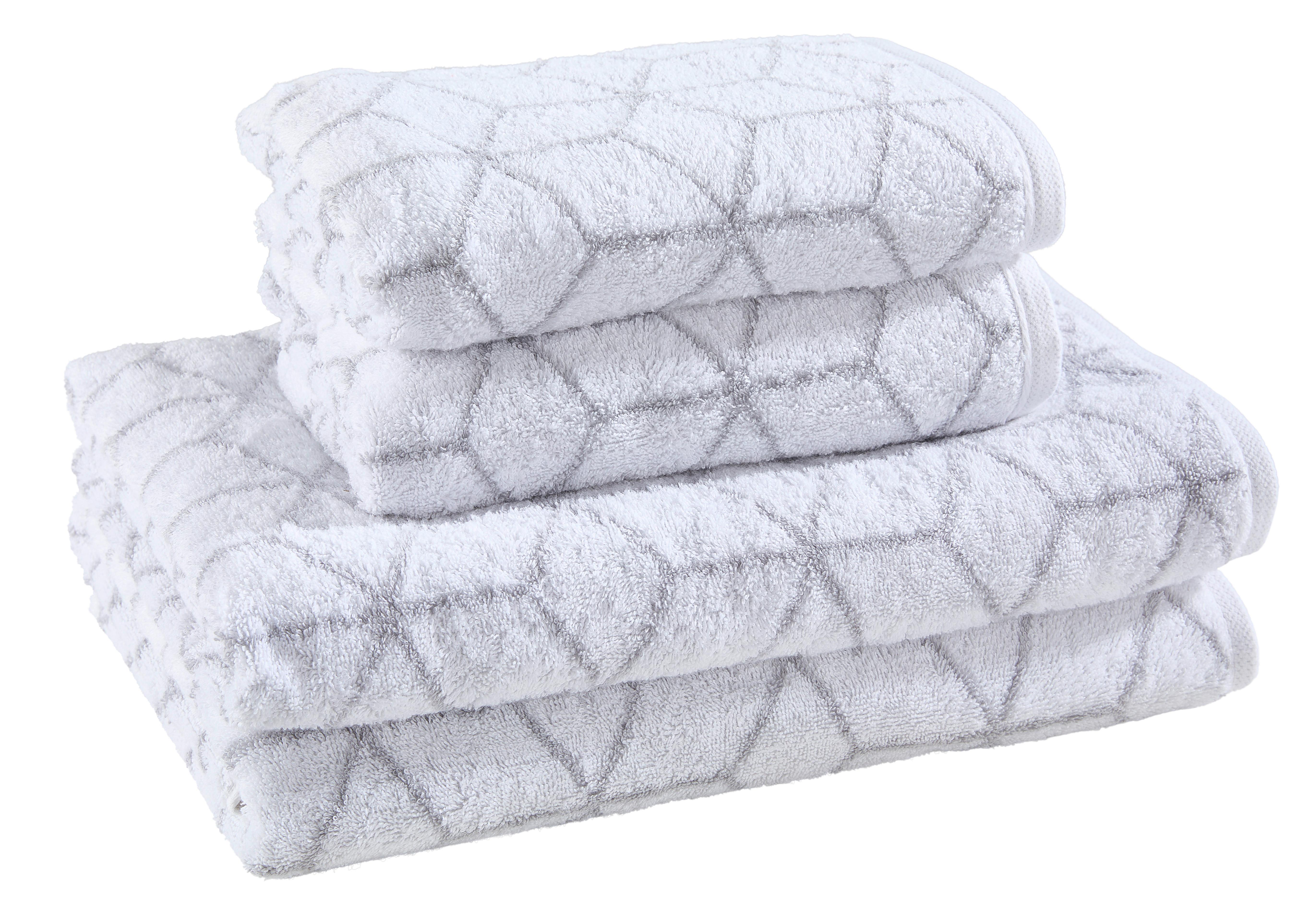ZESTAW RĘCZNIKÓW FROTTE VILLEROY & BOCH 4SZT - biały, Basics, tkanina - Villeroy & Boch