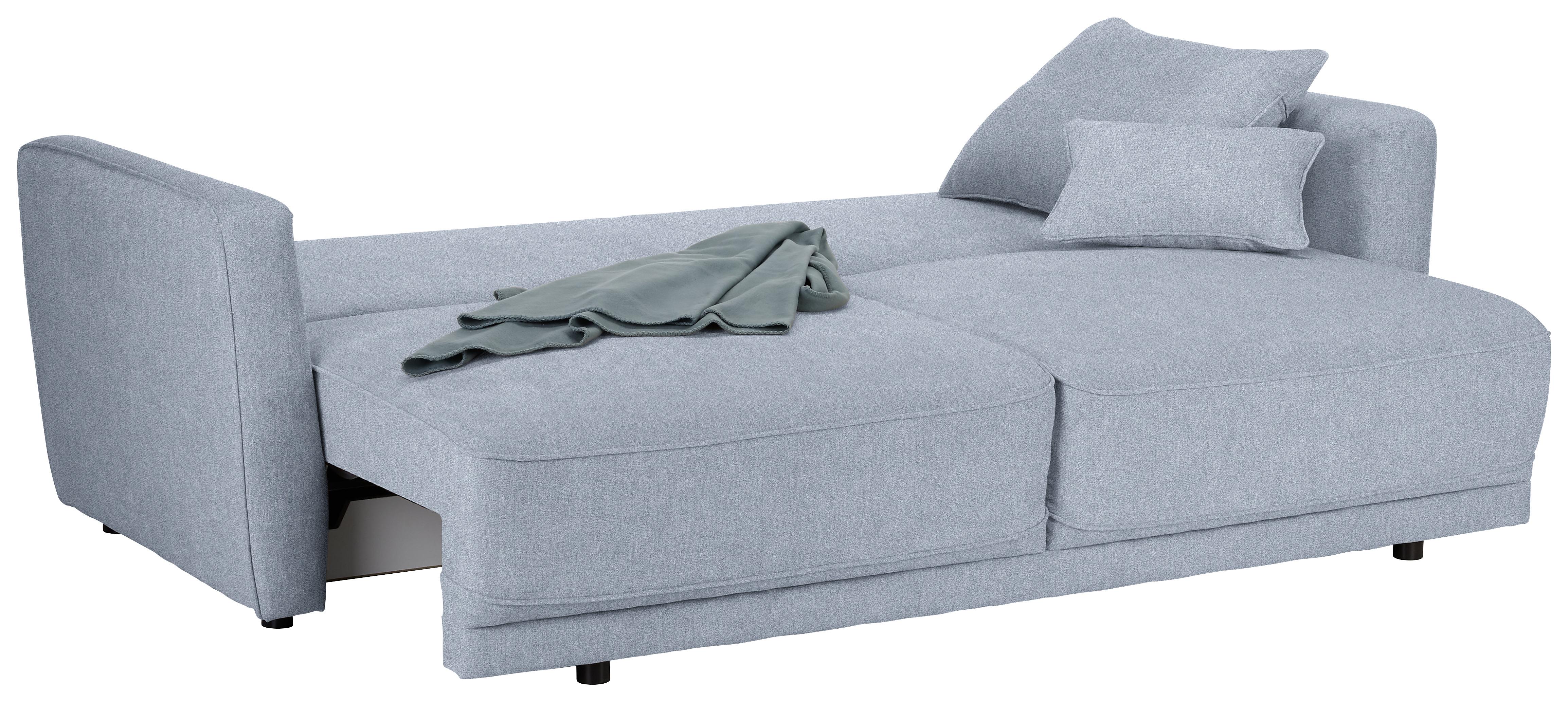Bettsofa in Blau - Blau/Beige, Modern, Kunststoff/Textil (238/90/104cm) - Modern Living