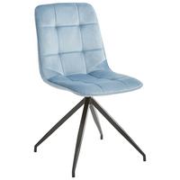 KRZESŁO FREDDY - różowy/czarny, Basics, metal/tkanina (48,5/88/59cm) - P & B