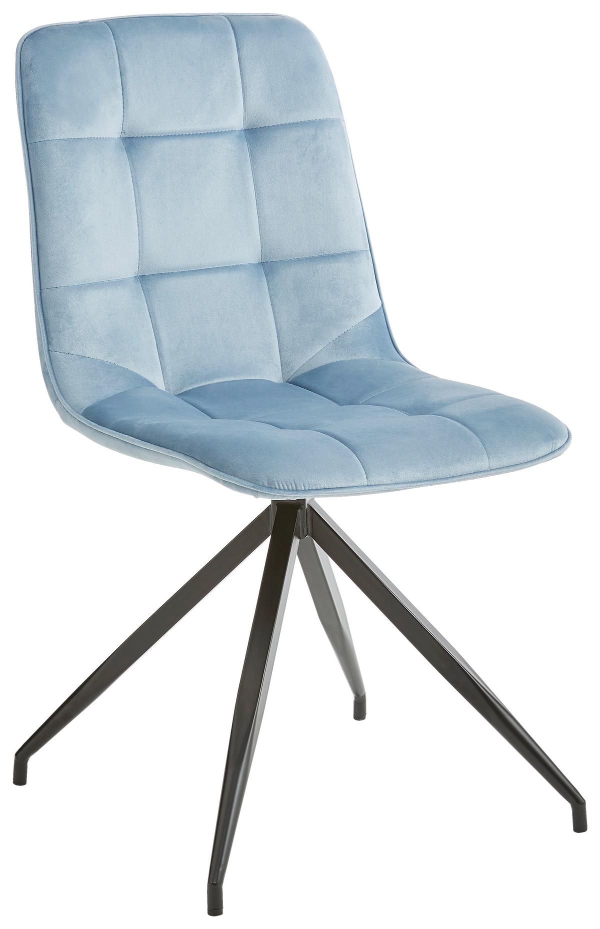 KRZESŁO FREDDY - różowy/czarny, Basics, metal/tkanina (48,5/88/59cm) - P & B