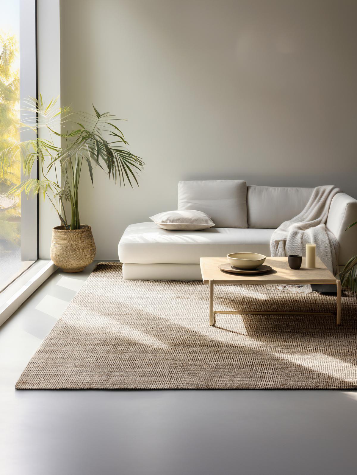 DYWAN JUTOWY JAIPUR GRAU BRAUN 80X150CM - greige, Basics, tkanina (80/150cm) - Hanse Home