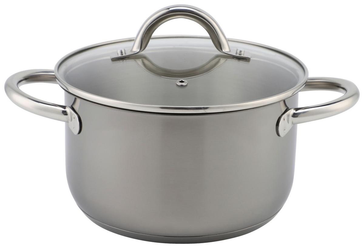 Főzőedénykészlet Ew-Ts-8040s - fekete, Basics, üveg/fém - Echtwerk