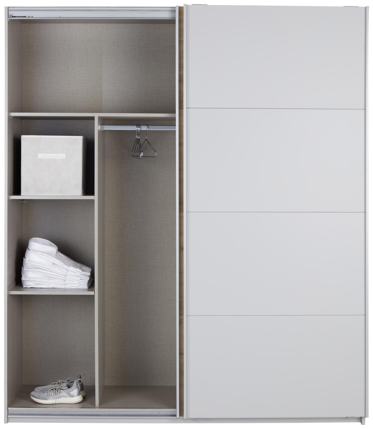 DULAP FELDKIRCH - culoare lemn stejar/gri, Modern, material pe bază de lemn (226/229/62cm)
