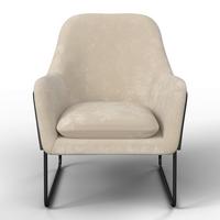 Fotel Krém Zsenília Kezia - bézs/krémszínű, Modern, textil/fém (71/84/79cm) - Bessagi Home