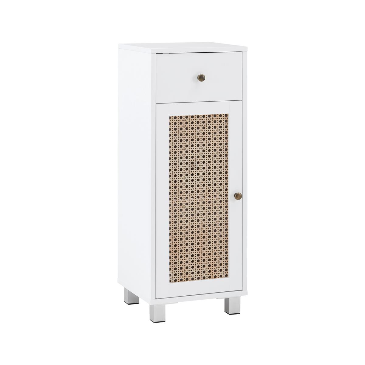 Alsószekrény Fehér-natúr Lisa - bronz/natúr, Modern, faalapú anyag/fém (32/89/30cm) - Bessagi Home