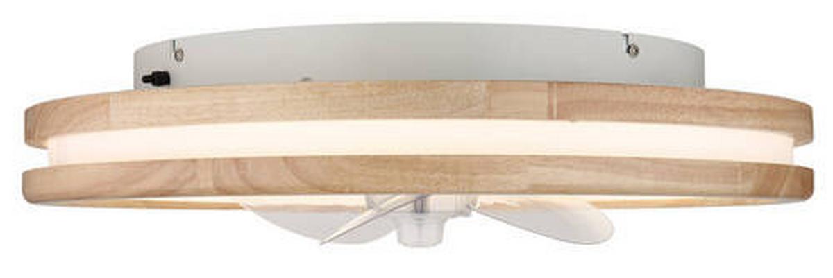 Mennyezeti Ventilátor 03650 - sötétbarna/áttetsző, Natur, műanyag/fém (50/12,5cm) - Globo