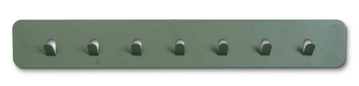 LISTWA Z WIESZAKAMI TILLY 3 - zielony, Design, metal (70/10/3cm) - Xora
