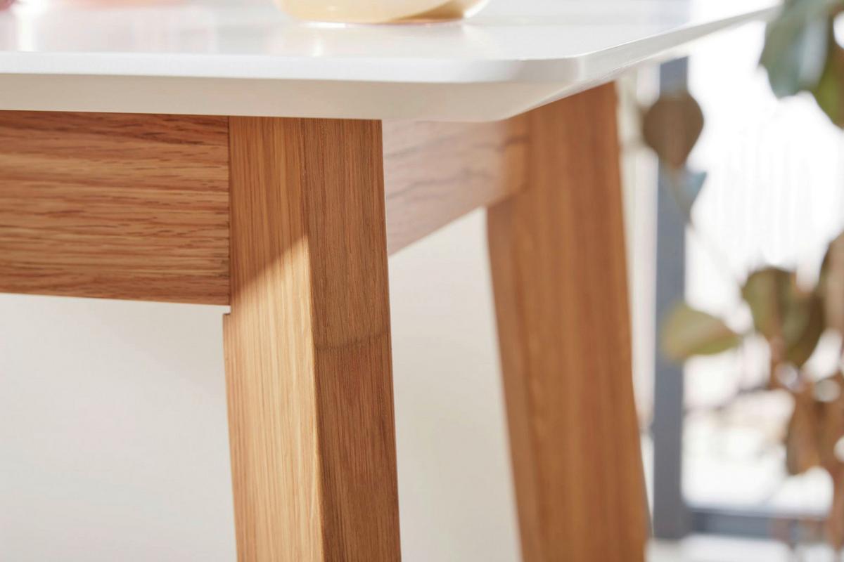 Barska Miza Wohnling - bela, Moderno, leseni material/les (60/110/60cm) - MID.YOU