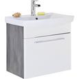 Waschtischkombi Dunkelgrau/Weiß - Dunkelgrau/Weiß, MODERN, Keramik/Holzwerkstoff (60/49/41cm) - MÖMAX modern living