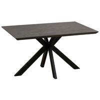 Masă STEVE 2 140 - negru, Modern, ceramică/metal (140/76/90cm)