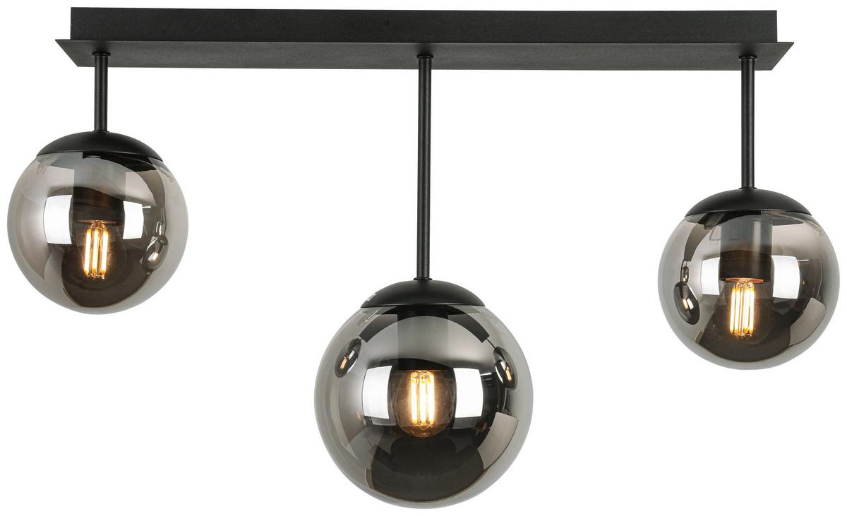 LAMPA SUFITOWA VICI - czarny/kolor chromowy, Trend, tworzywo sztuczne/metal (60/16/34,5cm) - Novel