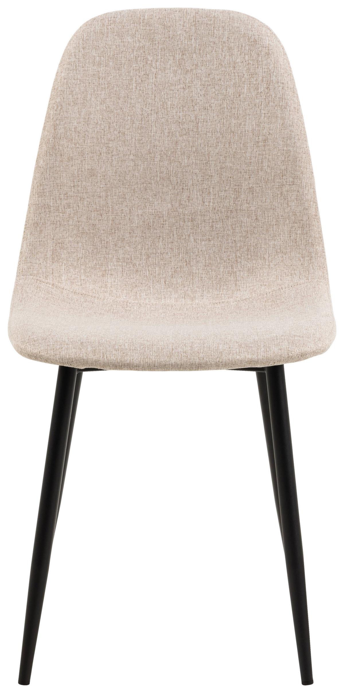KRZESŁO CELIA - beżowy/czarny, Trend, metal/tkanina (44/86/54cm)