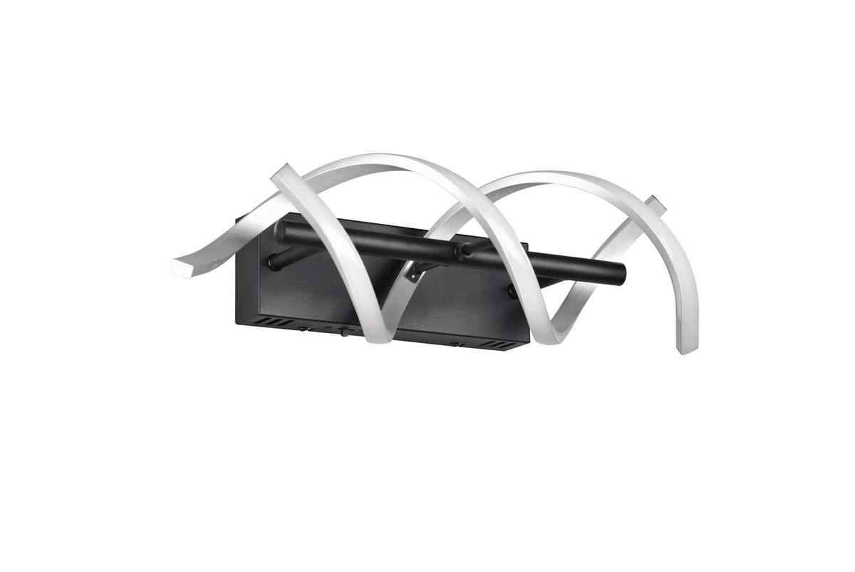KINKIET LED 241810205 SEQUENCE - czarny/kolor aluminiowy, Design, metal (47/13,5/20,5cm) - Trio Leuchten