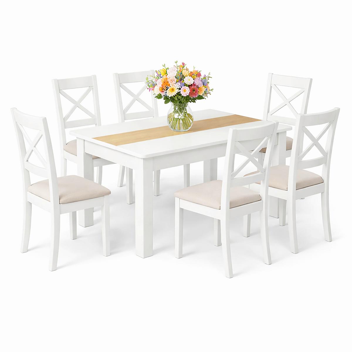 Esstisch Vcm Esstisch "disalo" 140x80 - Honigeiche/Weiss, Modern, Holzwerkstoff (140/80/75cm) - MID.YOU