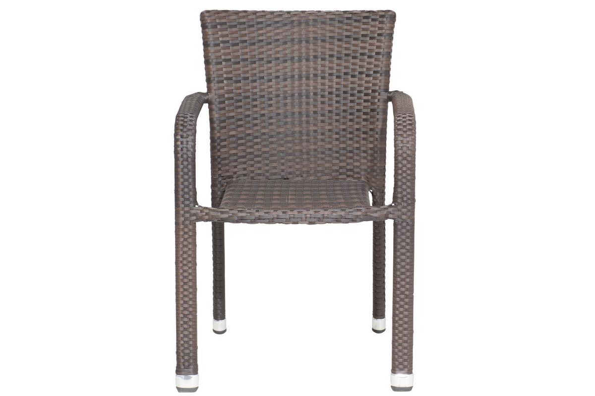 GARTENSESSEL-SET MINAS SESSEL-SET 2ER - Braun, MODERN, Kunststoff/Metall (56/83/60cm) - Gardenson