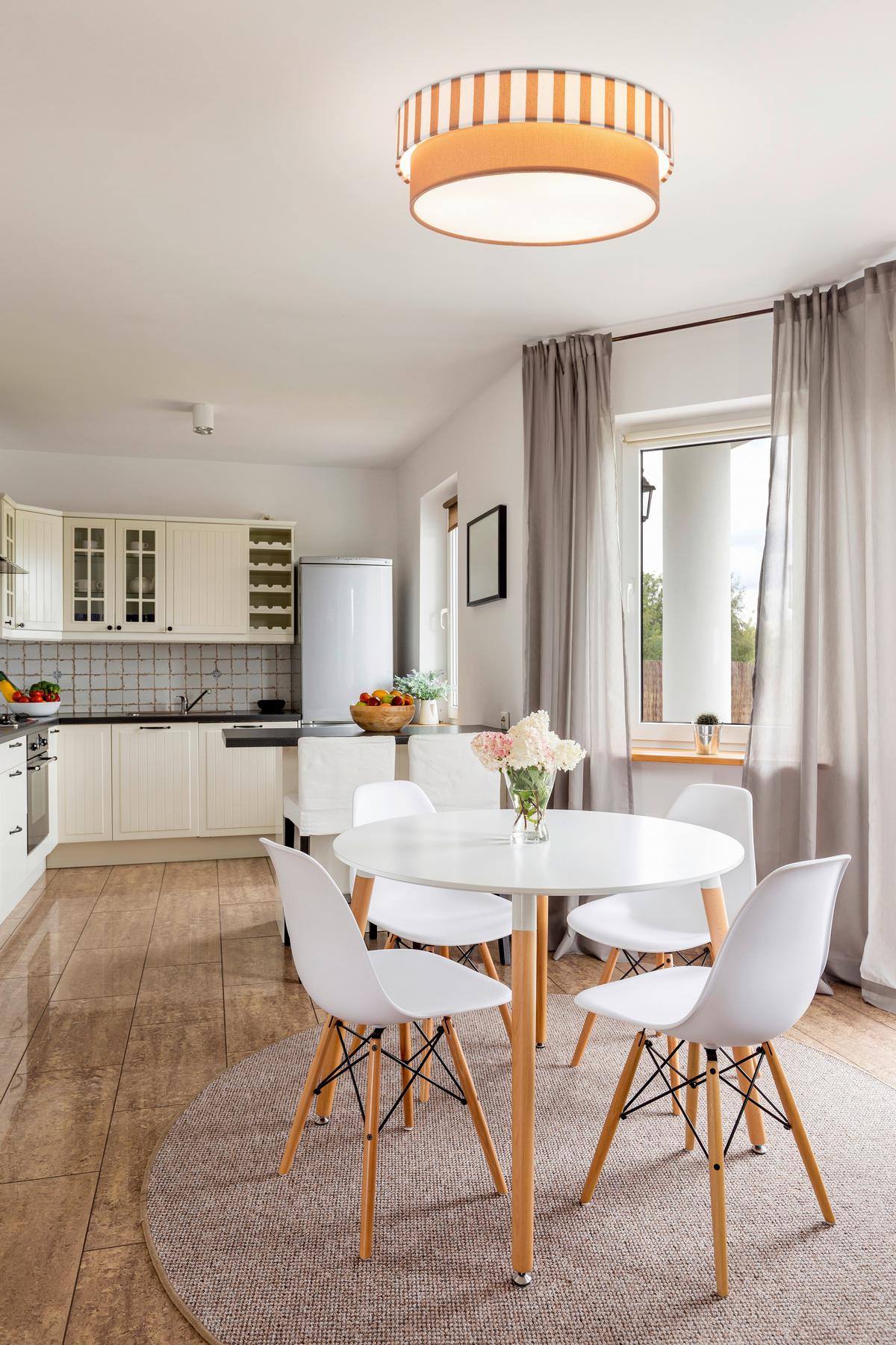 LAMPA SUFITOWA NEELE - kolor naturalny/brązowy, Modern, tworzywo sztuczne/metal (37/13cm) - Novel