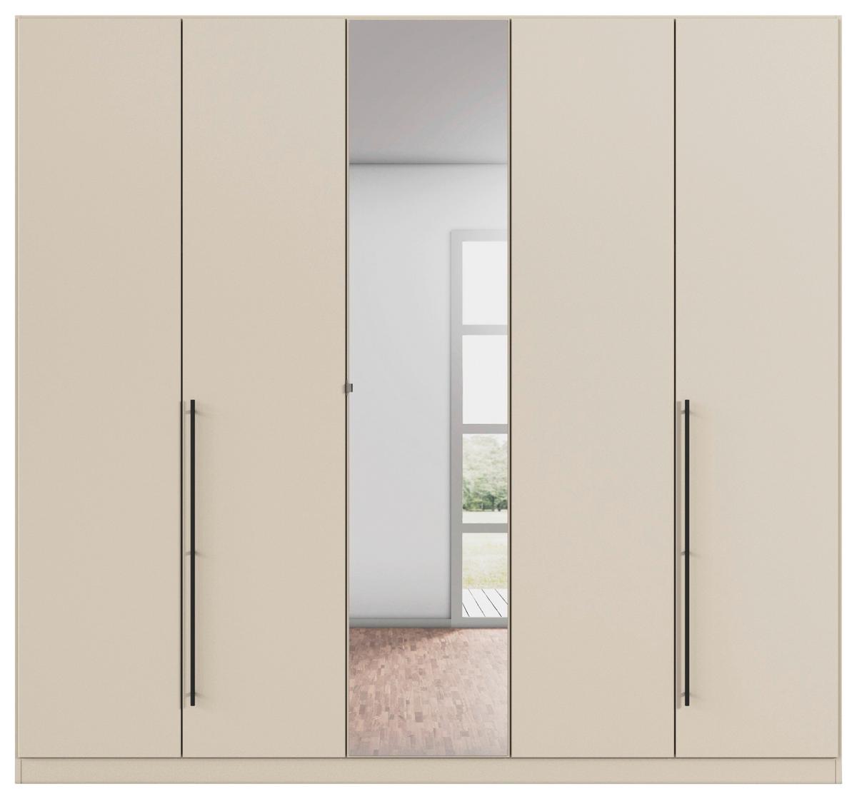 Kleiderschrank Safari Champagner - Champagner/Grau, KONVENTIONELL, Holzwerkstoff/Metall (226/210/54cm) - Based