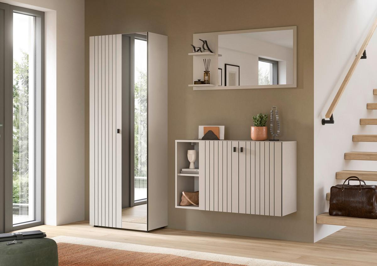 Garderobna Omara Station, Kašmir - kašmir/črna, Design, kovina/umetna masa (70/192/37cm) - MID.YOU