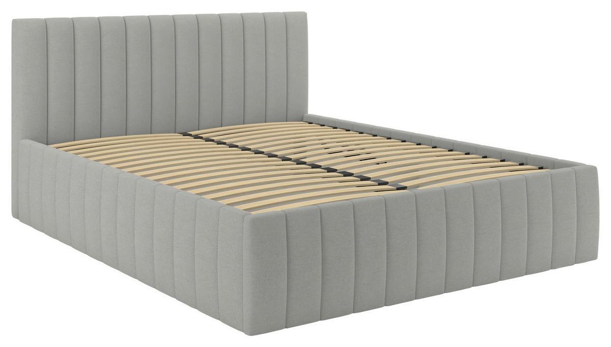 Tapecirani Krevet Orinoco - siva/crna, Moderno, drvni materijal/metal (160/200cm) - Based