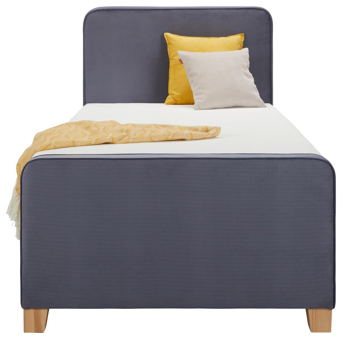 Box-ágy 100cm Szürke Apollo - szürke, Konventionell, textil/fa (100/200cm) - Mömax