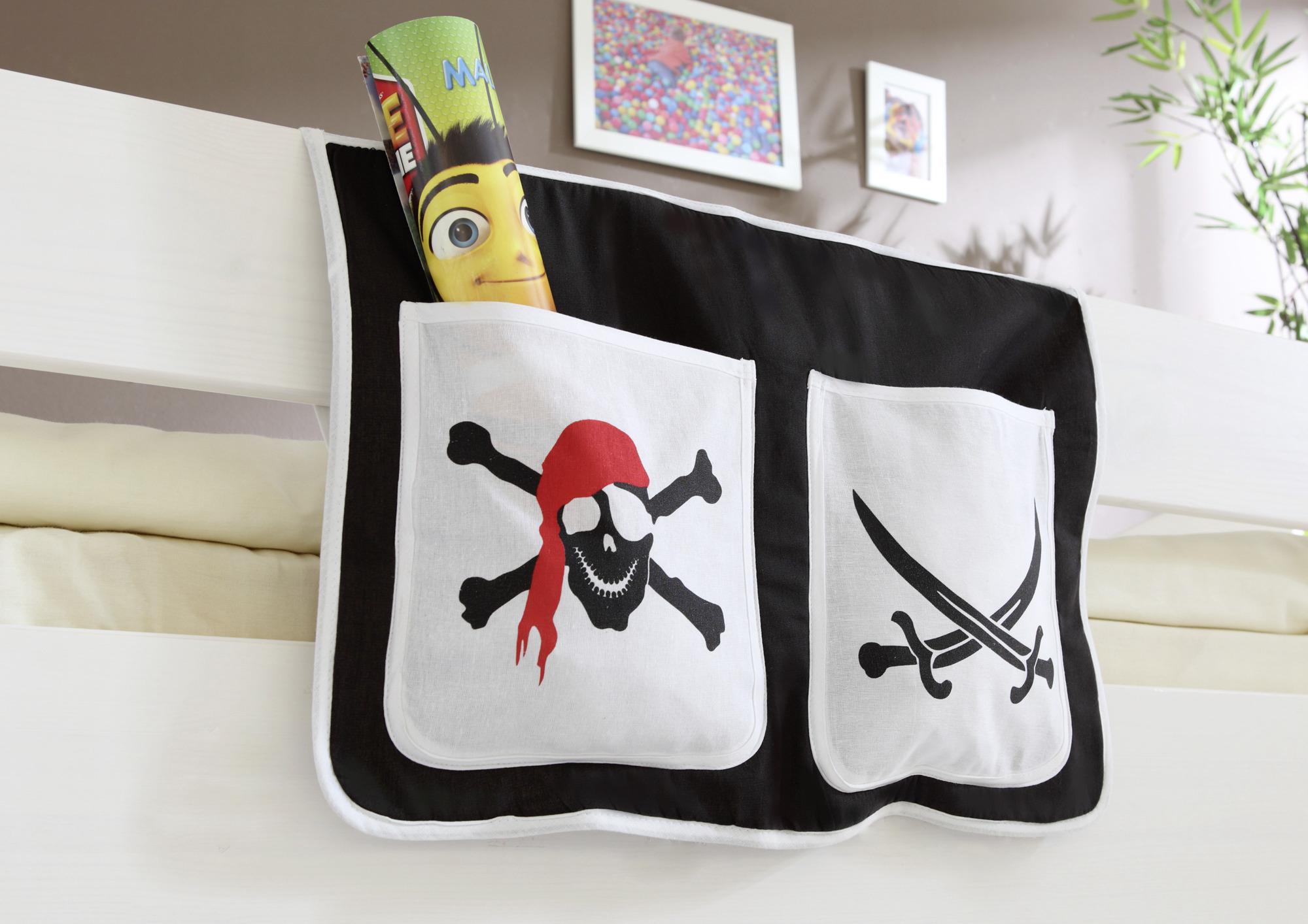 Betttasche "Stofftasche", schwarz/weiß - Schwarz/Weiß, KONVENTIONELL, Textil (56/32/2cm) - MID.YOU