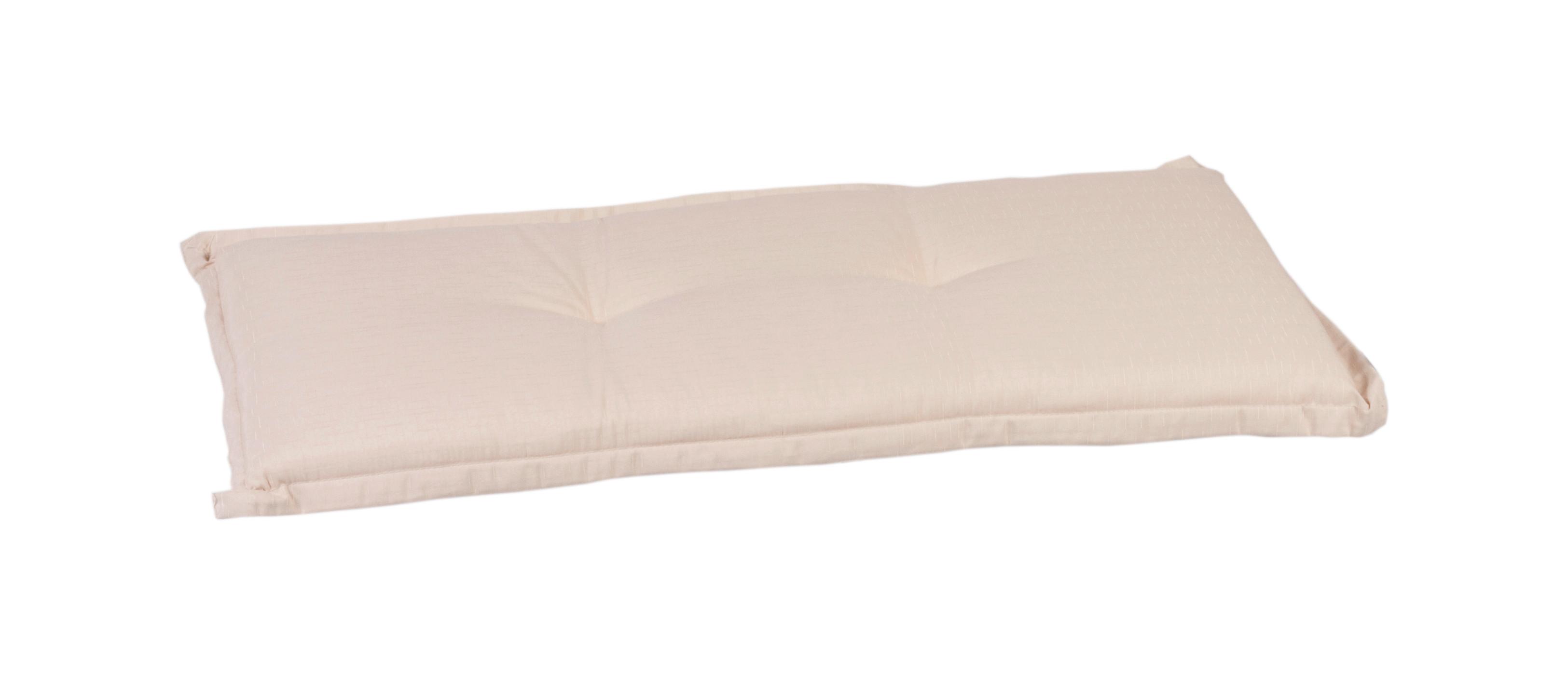 Blazina Za Klop Ascot, Bež, 100x45 - bež, Basics, tekstil (100/45/7cm)