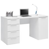 Schreibtisch Carlos Weiss CARLOS WEISS - Weiß, MODERN, Holzwerkstoff (146/75/60cm) - Mömax