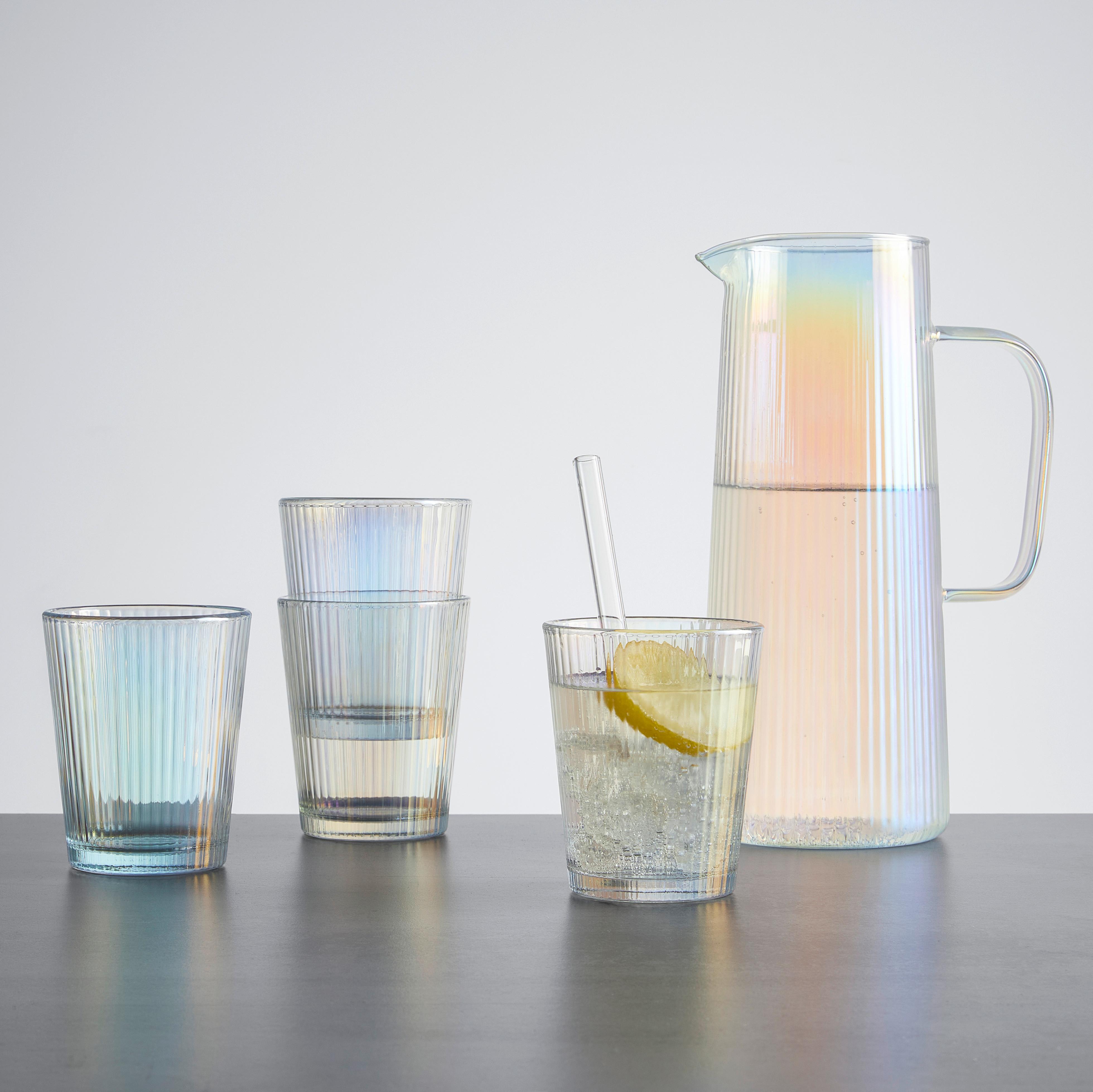 Set Kozarcev Rainbow - večbarvno, Konvencionalno, steklo - Modern Living