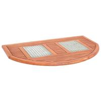 FUßMATTE FUßROST - Naturfarben, MODERN, Holz (64/100cm) - Gardenson