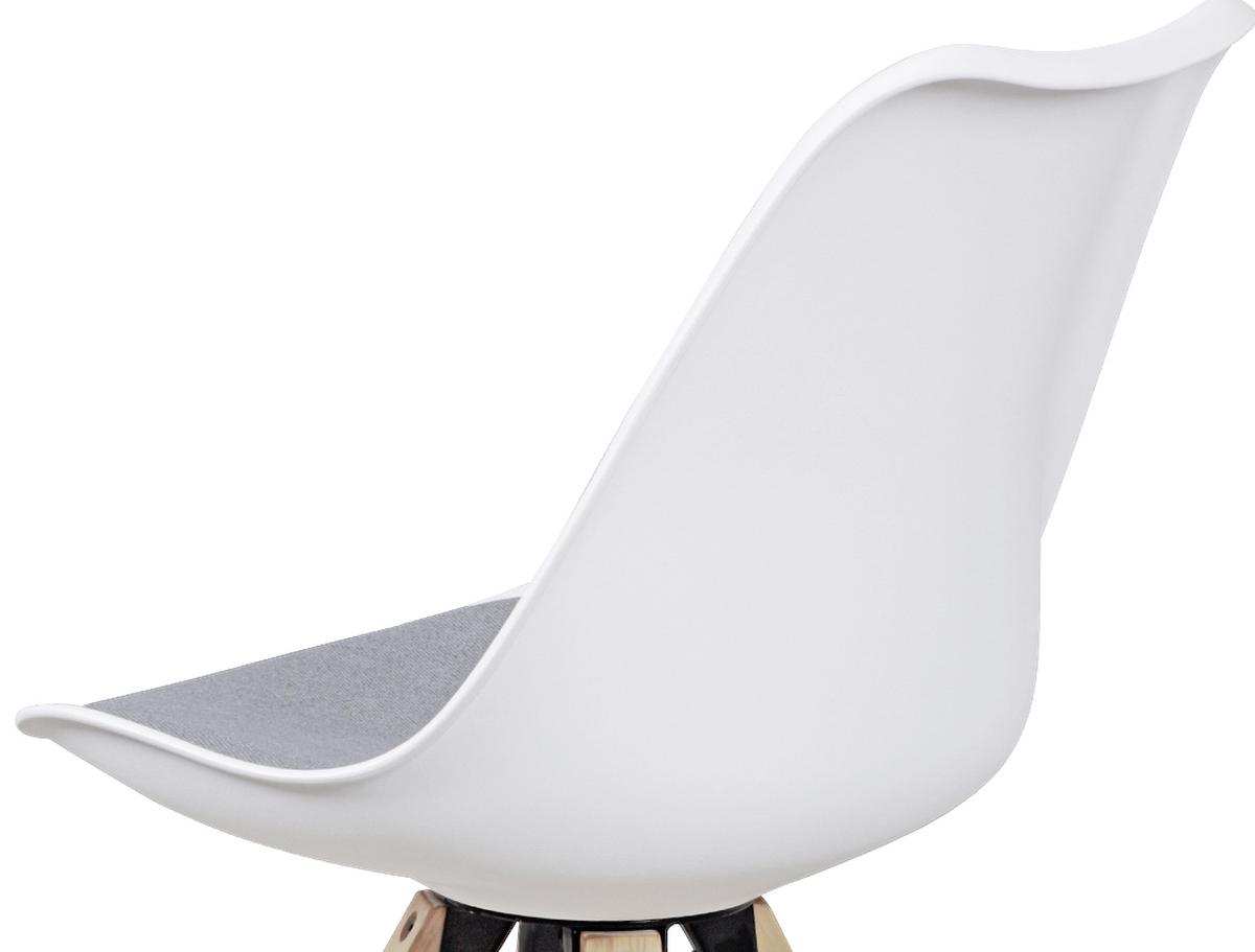 Set Stolov Lima - siva/barve hrasta, Design, umetna masa/tekstil (48/89/48cm) - MID.YOU