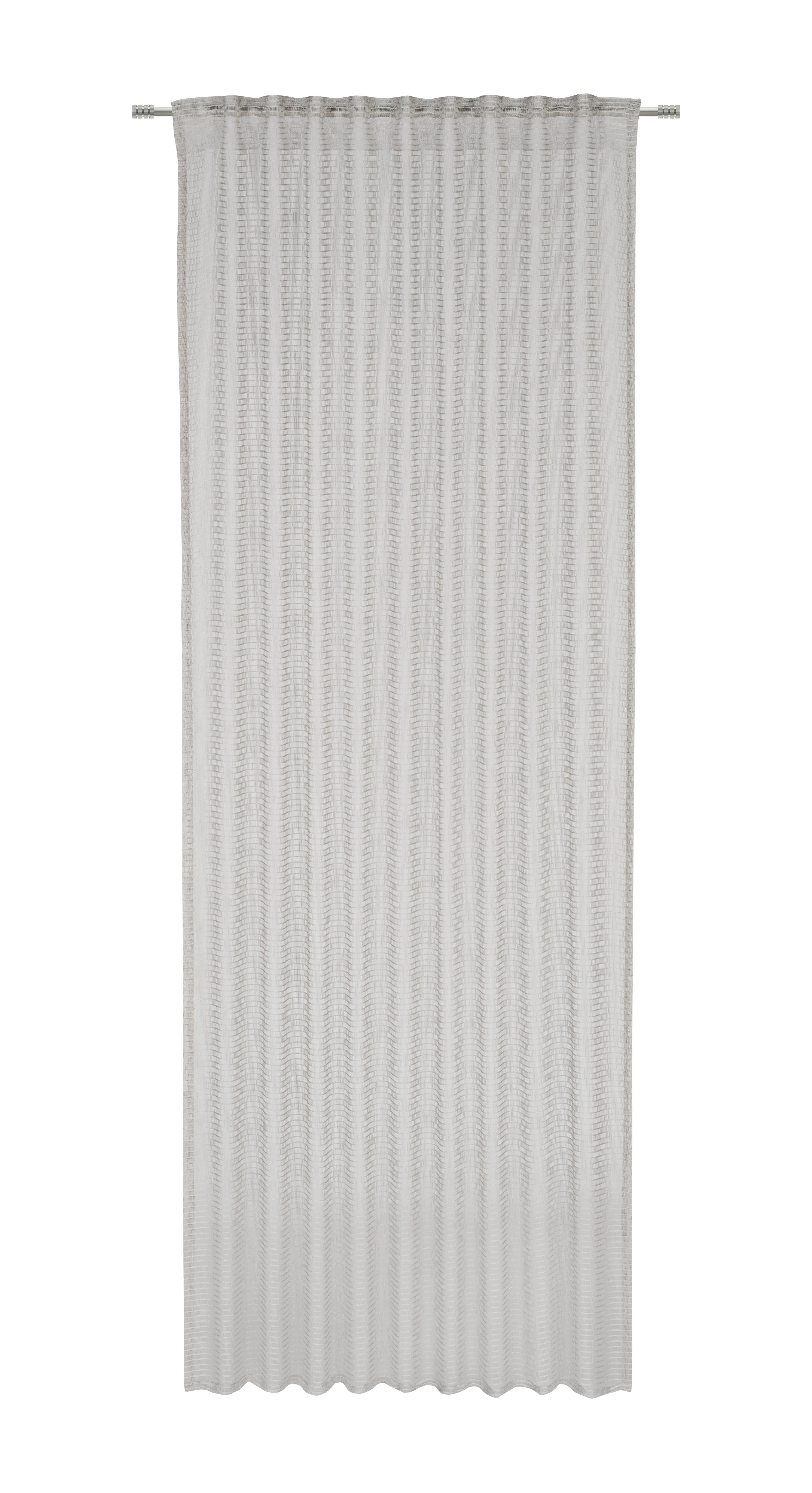 GARDINLÄNGD LUKA - grå, Klassisk, textil (135/245cm) - Premium Living