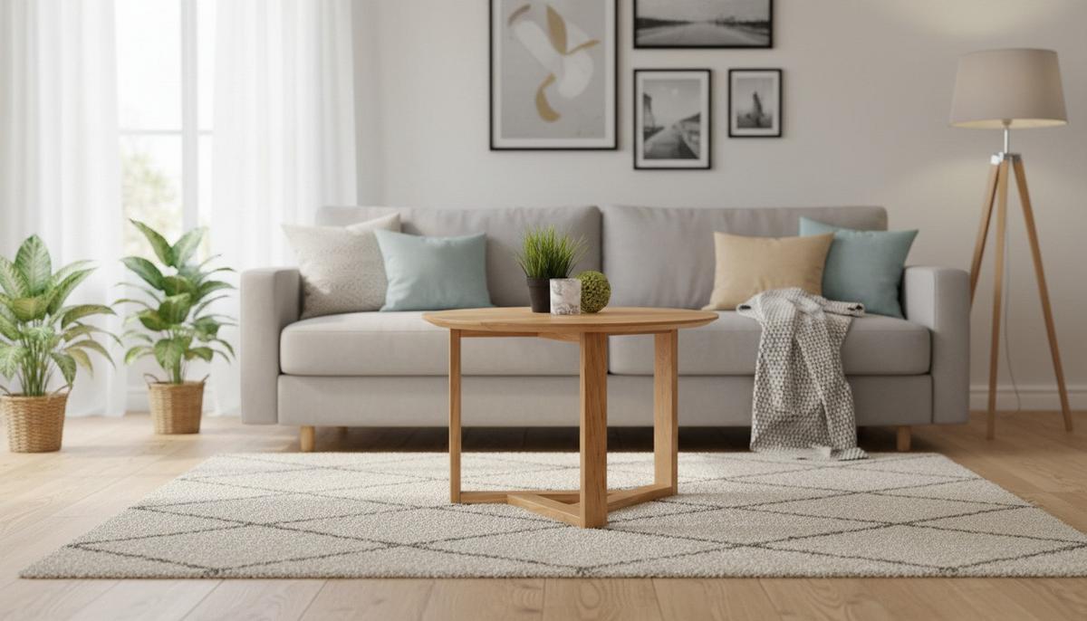 STOLIK KAWOWY RENA 2 - dąb dziki, Design, drewno (65/65/45cm) - Linea Natura