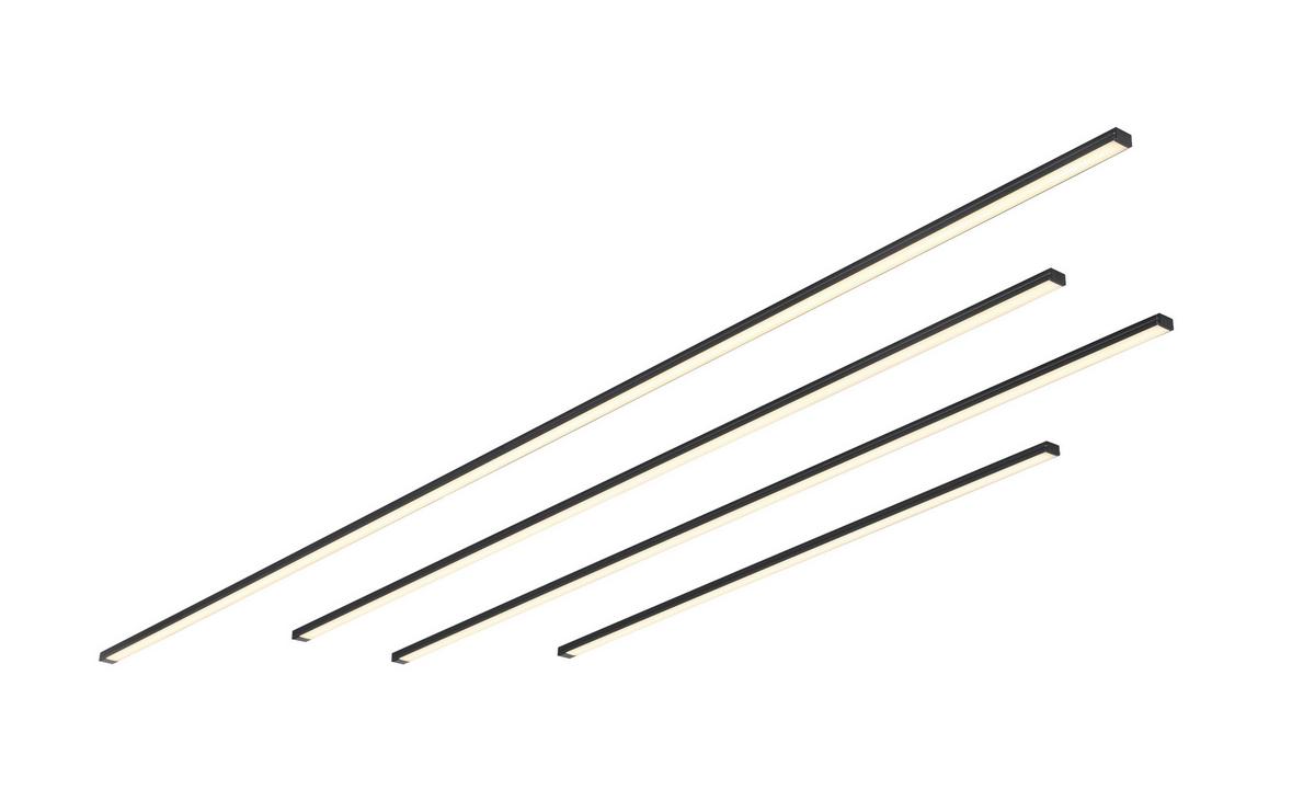 LED-LEUCHTKASTEN NUMIK - Schwarz, Modern, Kunststoff (50/75/100/1,3/0,7cm) - Mömax