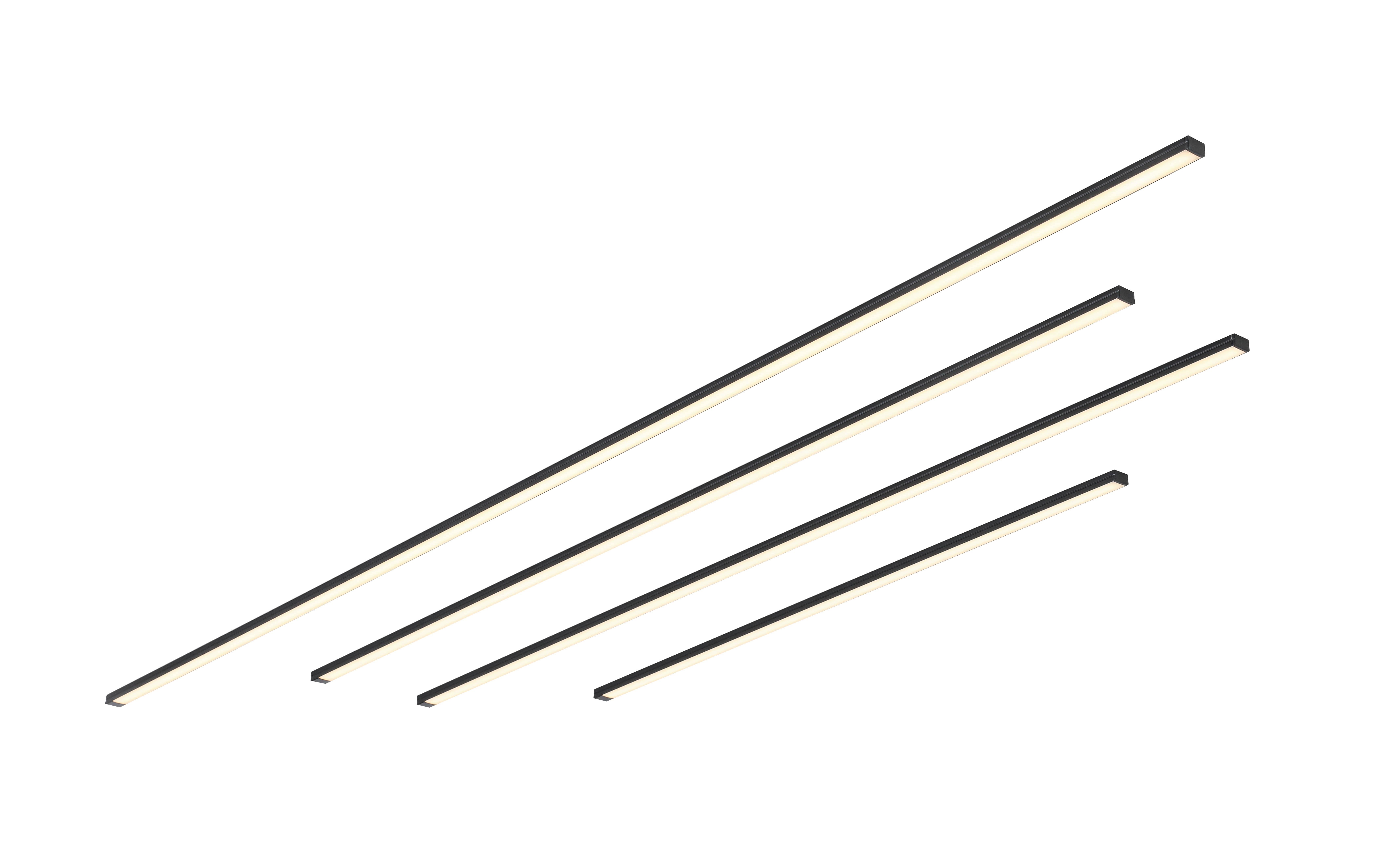 LED-LJUSBOX NUMIK - svart, Modern, plast (50/75/100/1,3/0,7cm) - Mömax