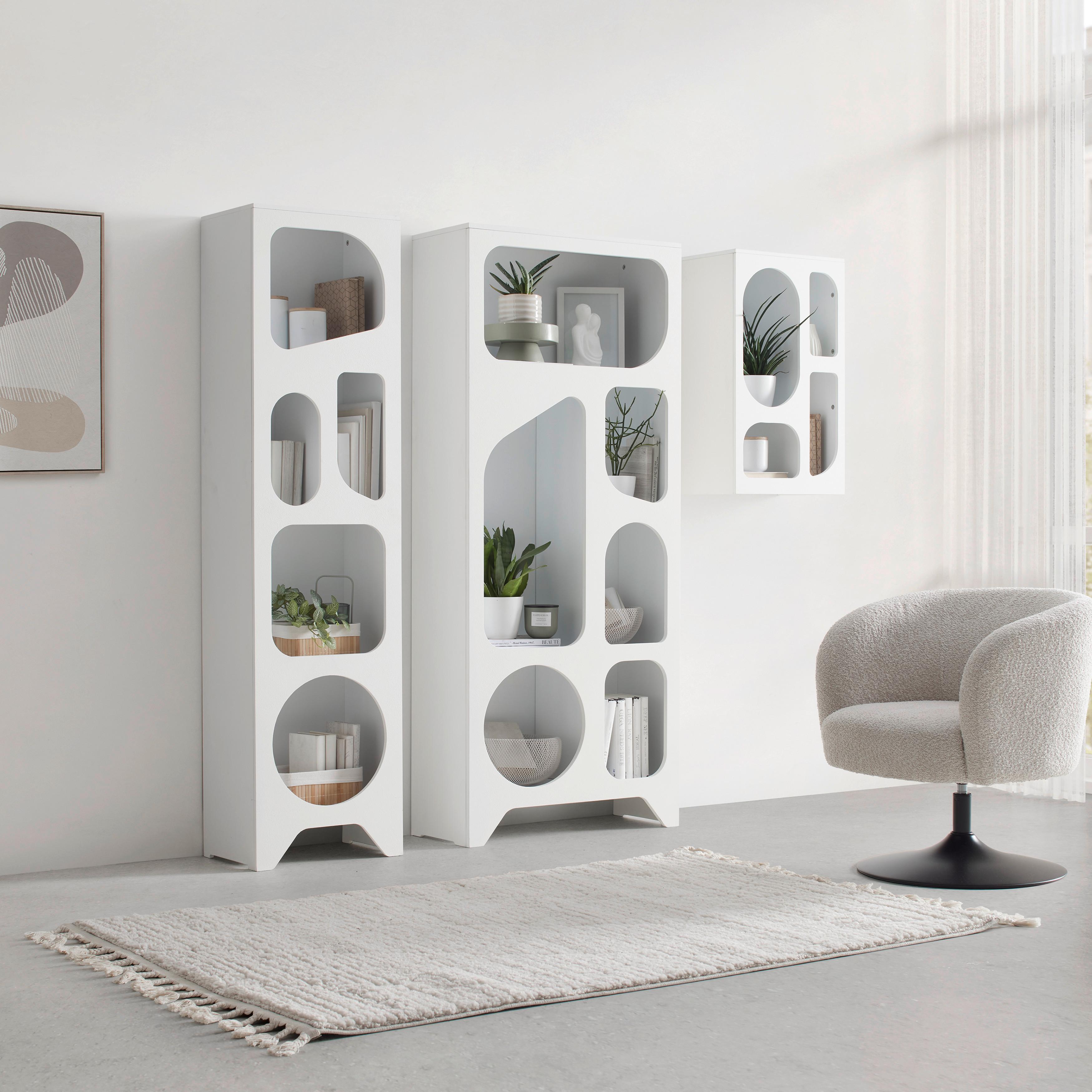 Regal Setto Weiß - Weiß, ROMANTIK / LANDHAUS, Holzwerkstoff (45/75/31cm) - Premium Living