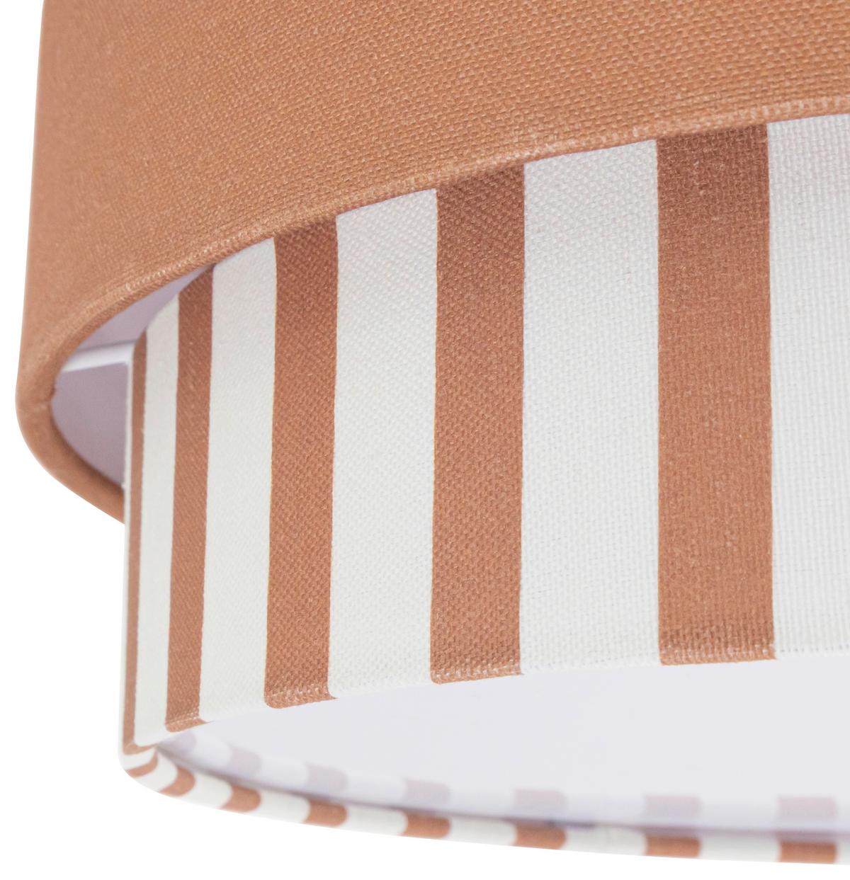 LAMPA SUFITOWA NEELE - kolor naturalny/brązowy, Modern, tworzywo sztuczne/metal (37/13cm) - Novel