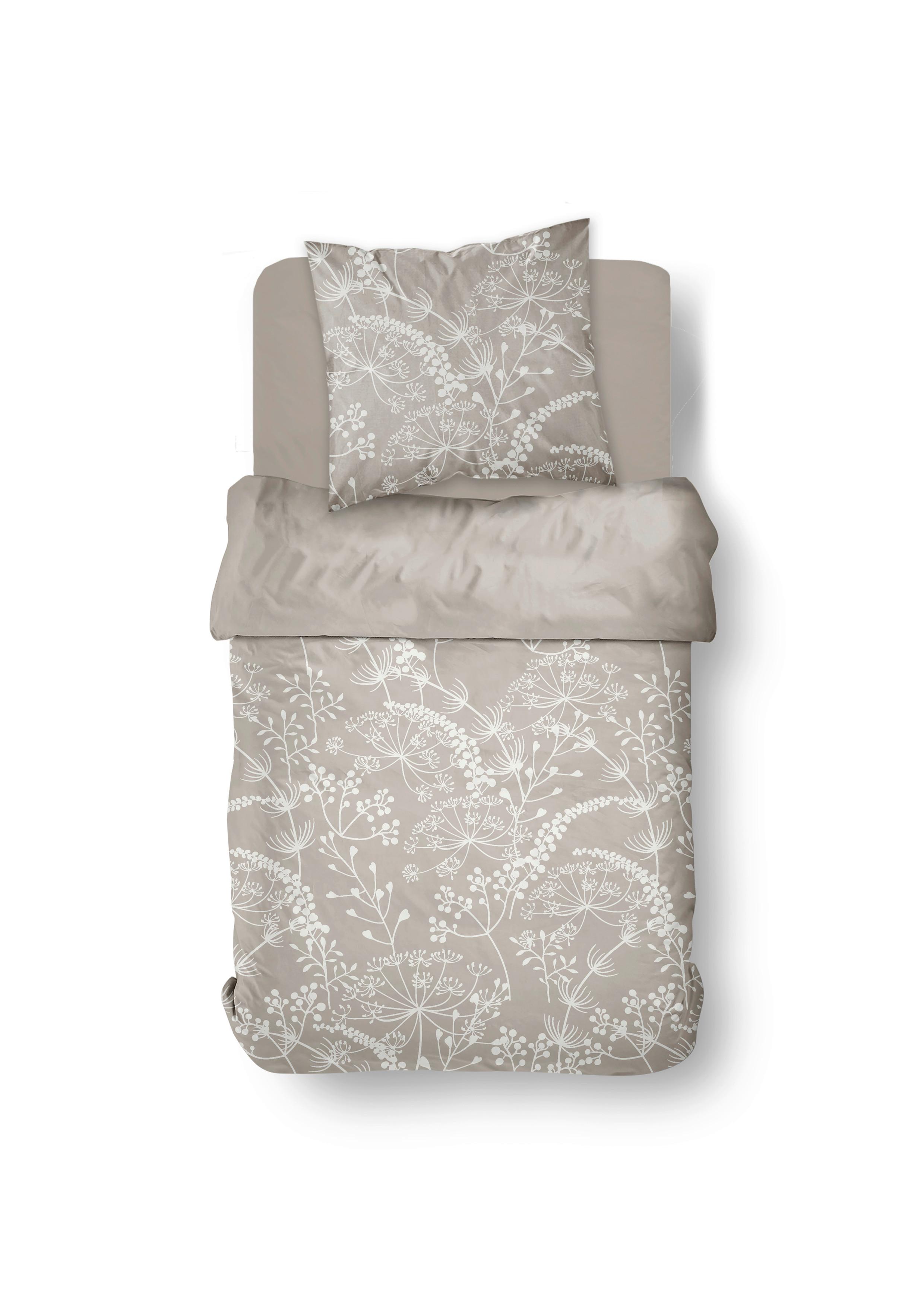 Posteljina Sand 140x200/60x80cm - svijetlo smeđa, Moderno, tekstil (140/200cm)