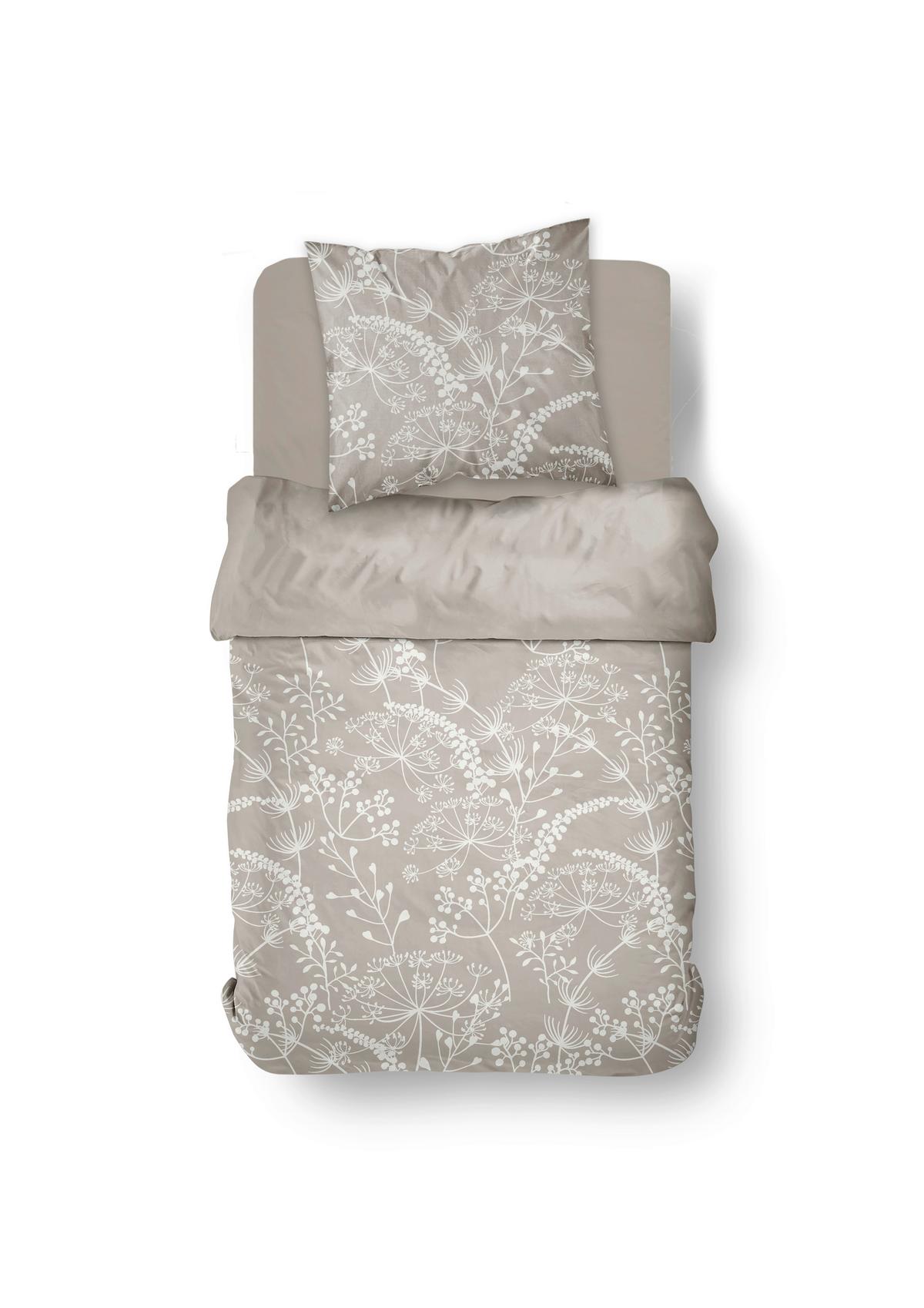 Posteljina Sand 140x200/60x80cm - svijetlo smeđa, Moderno, tekstil (140/200cm)