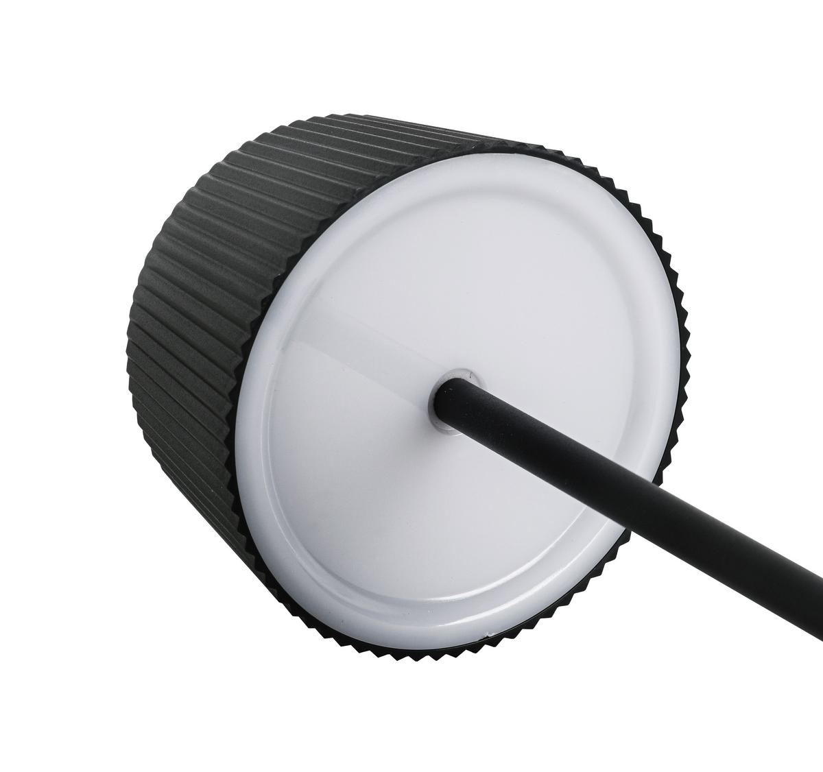 Akku-Tischleuchte Thremo Schwarz, 3er Set - Schwarz/Weiß, MODERN, Kunststoff/Metall (11/30/21,1cm) - Mömax