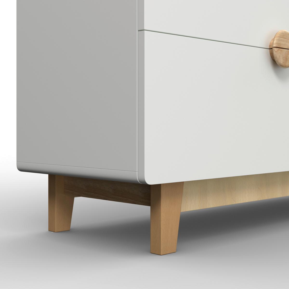 Kinderregal Enny Weiß/Buchefarben - Buchefarben/Weiß, MODERN, Holz/Holzwerkstoff (118/95/39cm) - Bessagi Kids