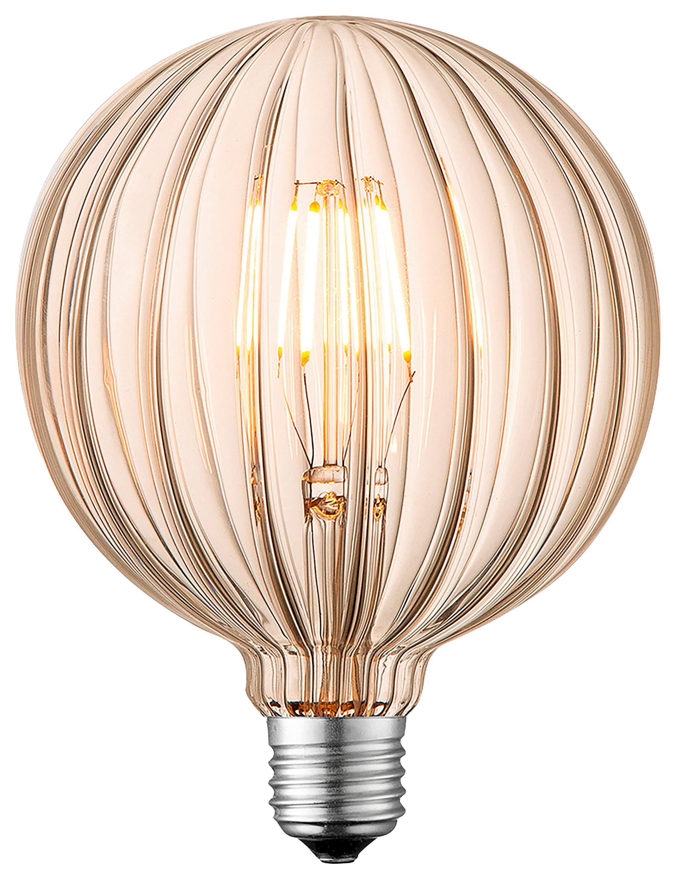 LED-Leuchtmittel Diy max. 4 Watt - Bernsteinfarben, Modern, Glas/Metall (12,5/12,5/17cm)