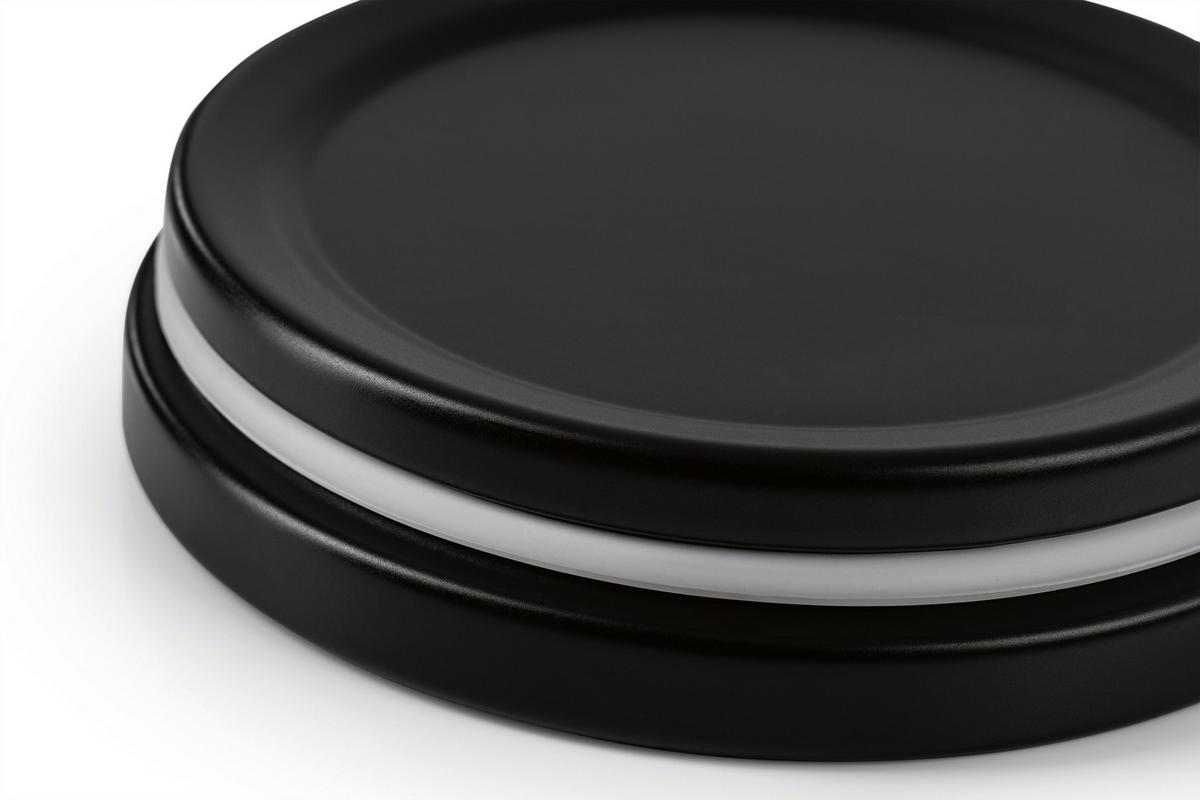 ZESTAW POJEMNIKÓW KUCHENNYCH 14643 - czarny, Basics, metal (23/18/34cm) - GOURMETMAXX