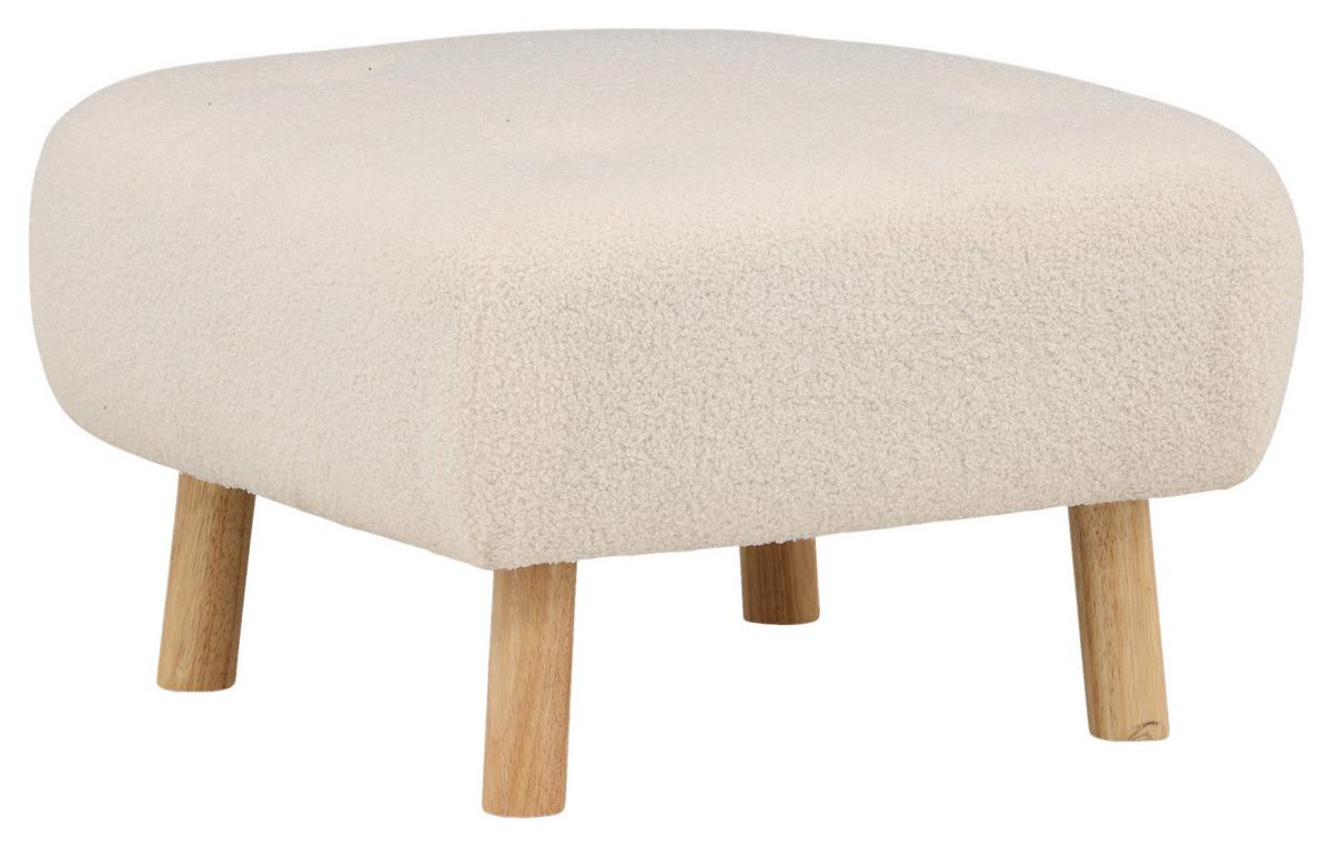 Hocker Salina SALINA - Weiß, Design, Holz/Kunststoff (60/28/60cm) - Livetastic
