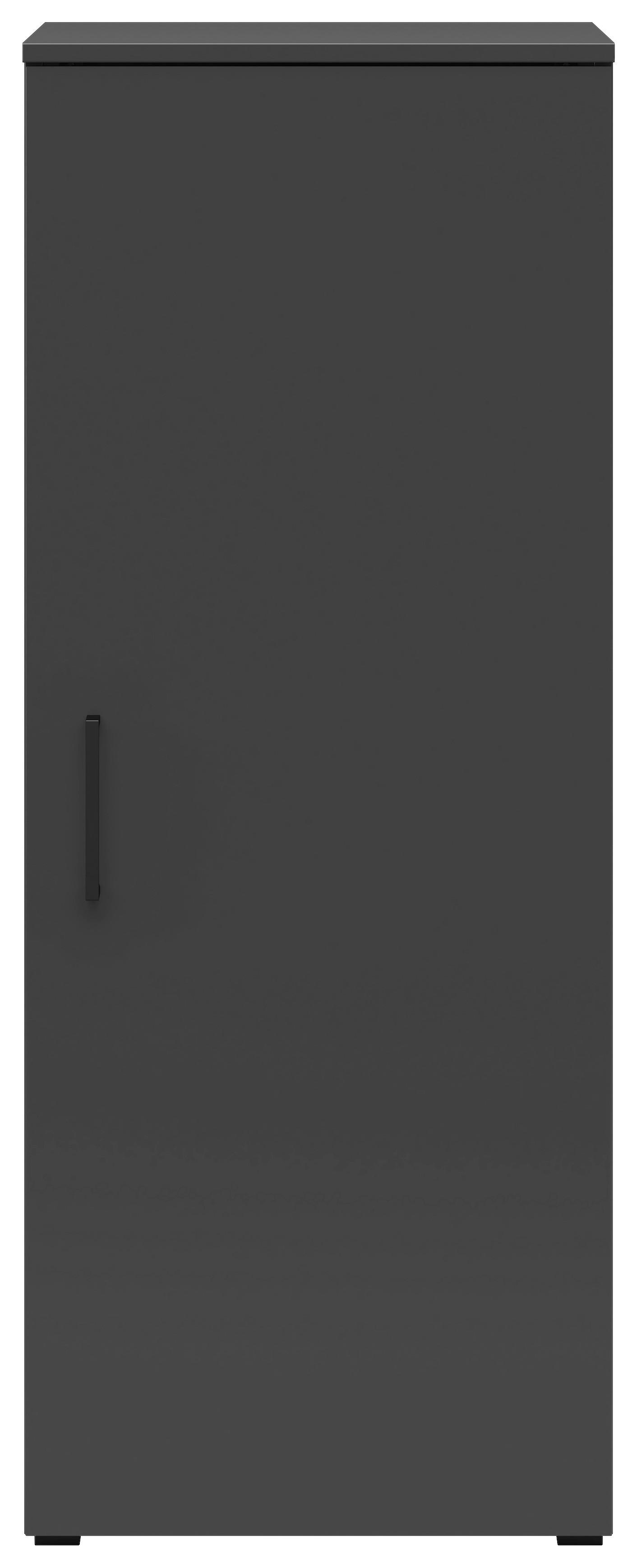 Komoda Multistauraum - črna/barve grafita, Moderno, umetna masa/leseni material (45/115/40cm) - Premium Living