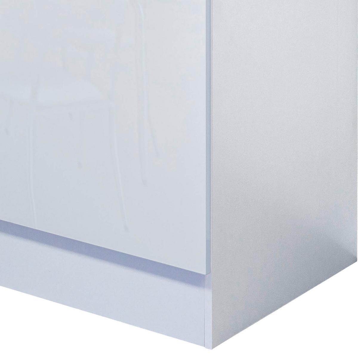Spodnja Omarica Za Korito Alba, Bela, Š. 50 Cm - barve nerjavečega jekla/bela, Moderno, kovina/leseni material (50/82/57cm) - FlexWell