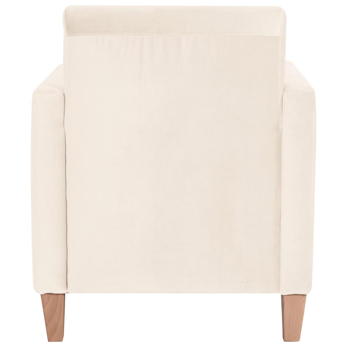 SESSEL MILLA - Creme/Naturfarben, Design, Holz/Textil (71/81/70cm) - Max Winzer