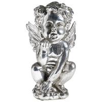 ANIOŁ DEKORACYJNY 98060 - kolor srebrny, Trend, tworzywo sztuczne (18/17/32cm) - X-Mas