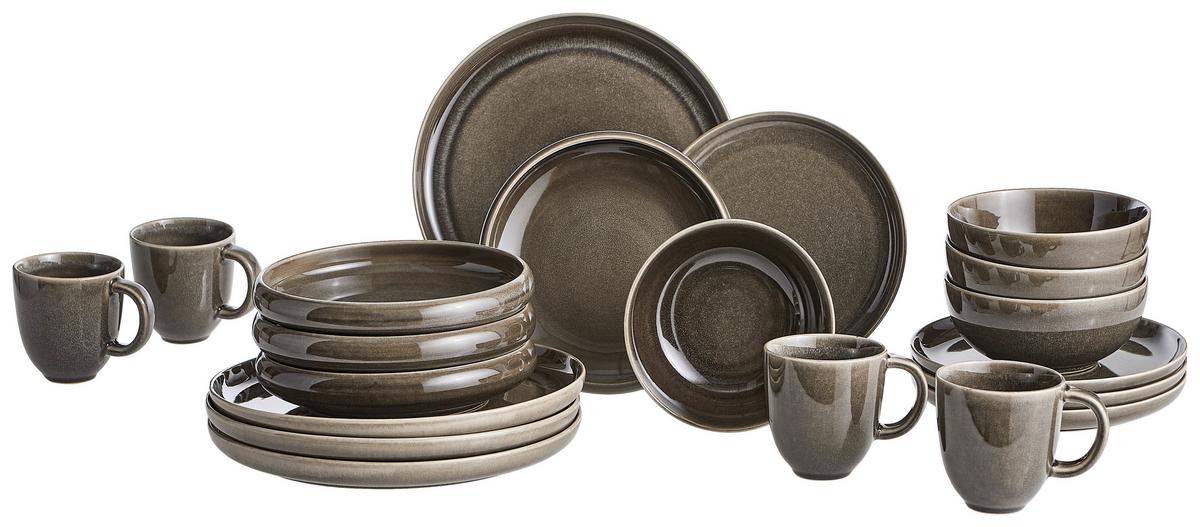 SERWIS OBIADOWO-ŚNIADANIOWY CANJU BLOMUS - szary, Lifestyle, ceramika - Blomus