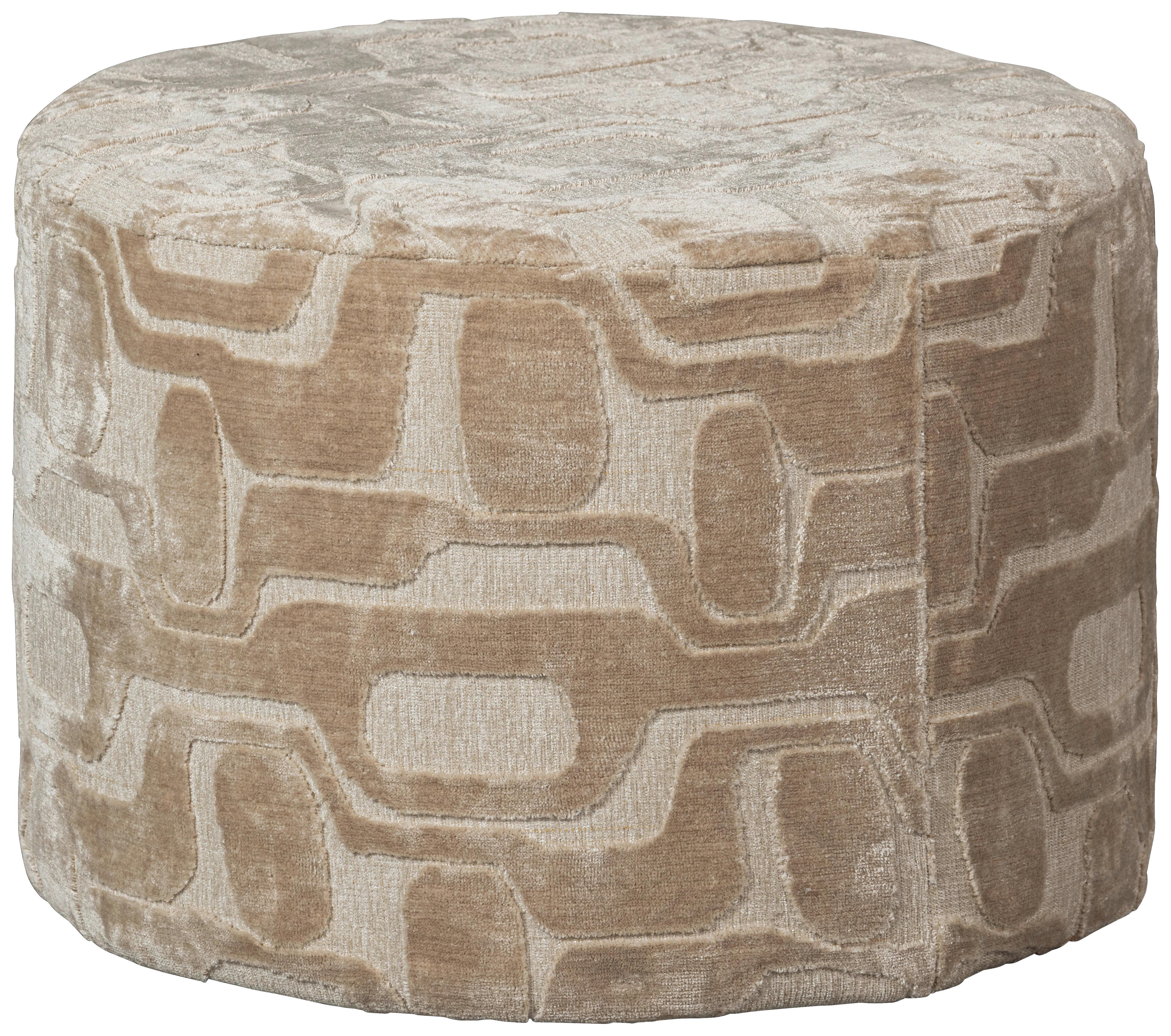 Hocker Yago Naturfarben B: 60cm - Naturfarben, Design, Textil (60/43/60cm) - Livetastic