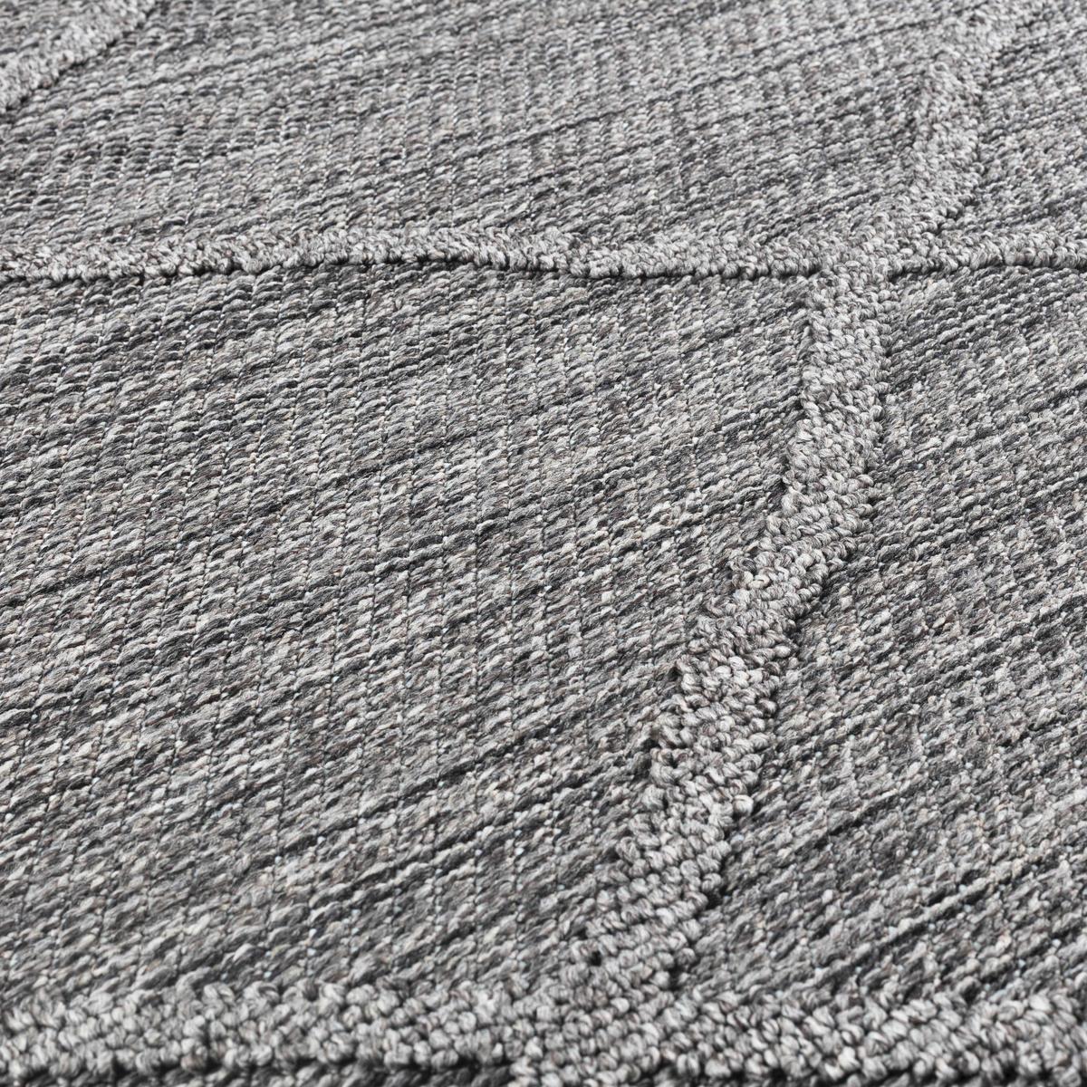 Outdoorteppich Patara Grau ca. 80x150cm - Grau, Design, Textil (80/150cm) - Novel